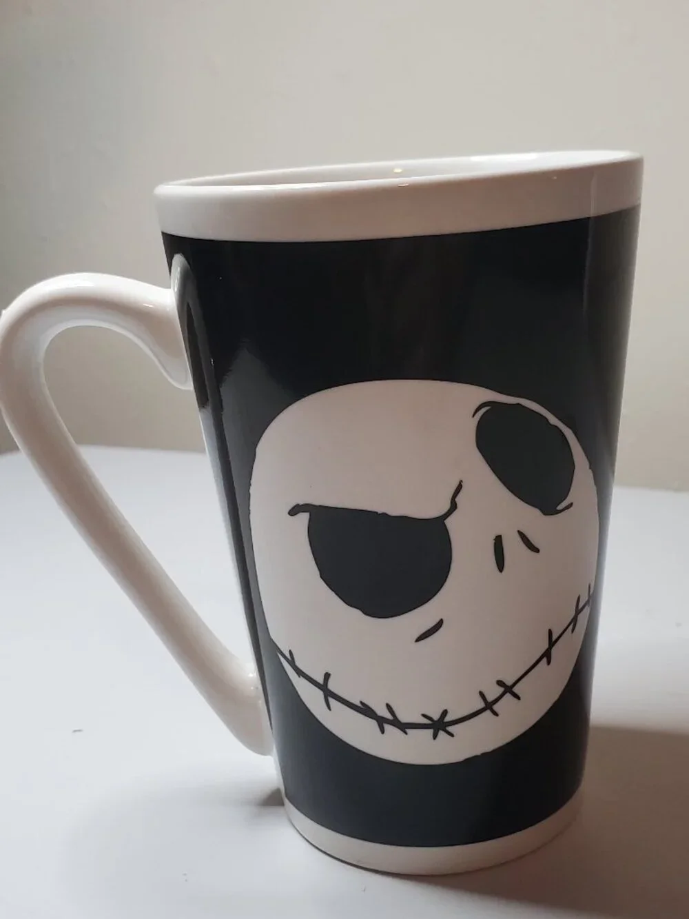 Disney The Nightmare Before Christmas Jack Skellington Tall Ceramic Coffee Mug